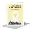 Eagle Face, Greeting Card (#8010CA)