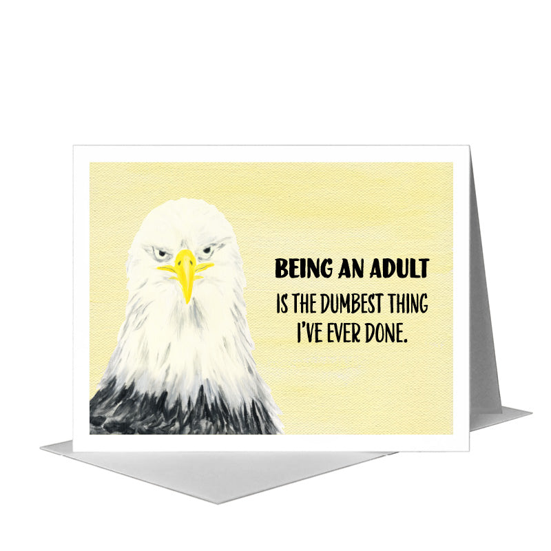 Eagle Face, Greeting Card (#8010Q)