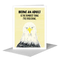 Eagle Face, Greeting Card (#8010QA)