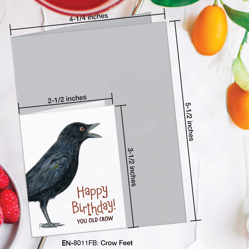 Crow Feet, Greeting Card (#8011FB)