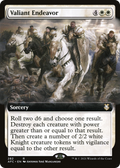 Valiant Endeavor (AFC-282) - Forgotten Realms Commander: (Extended Art)