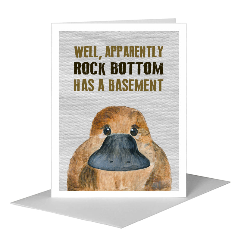 Platypus, Greeting Card (#8031A)