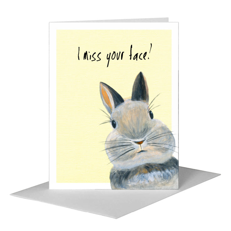 Rabbit Whiskers, Greeting Card (#8034J)