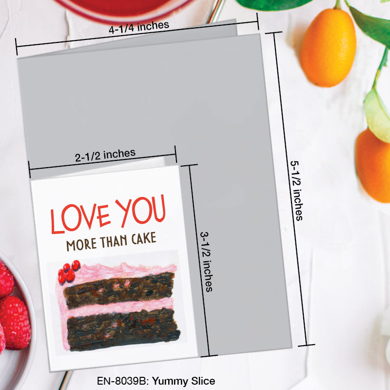 Yummy Slice, Greeting Card (#8039B)