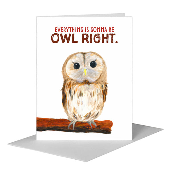 Owl Eyes, Greeting Card (#8040FA)