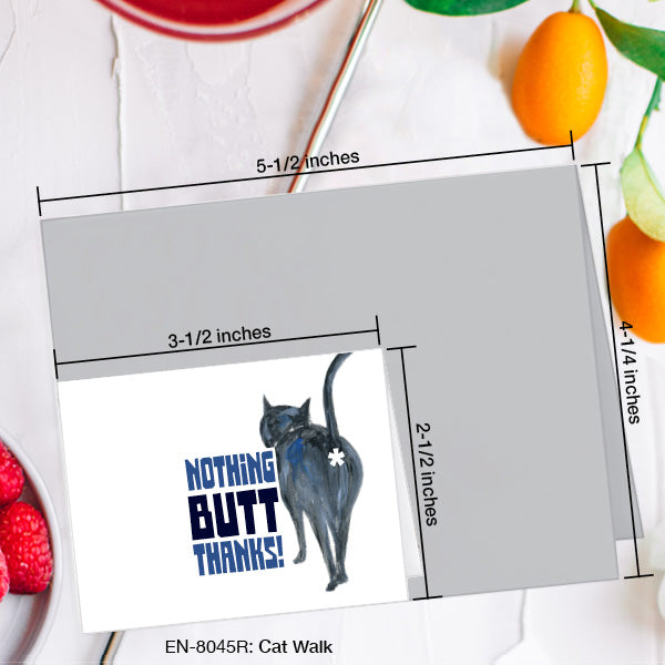 Cat Walk, Greeting Card (#8045R)