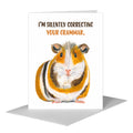 Guinea Pig, Greeting Card (#8078AA)