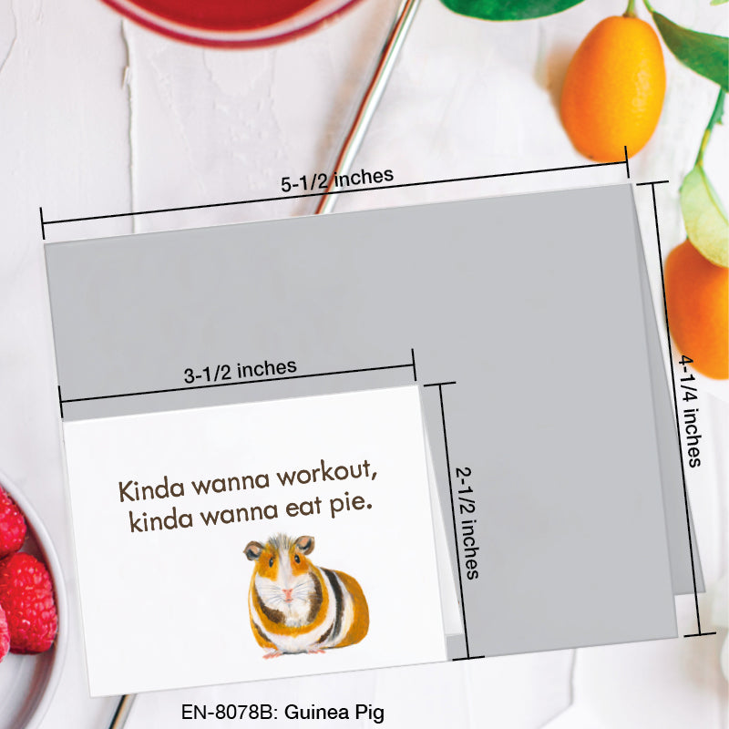 Guinea Pig, Greeting Card (#8078B)