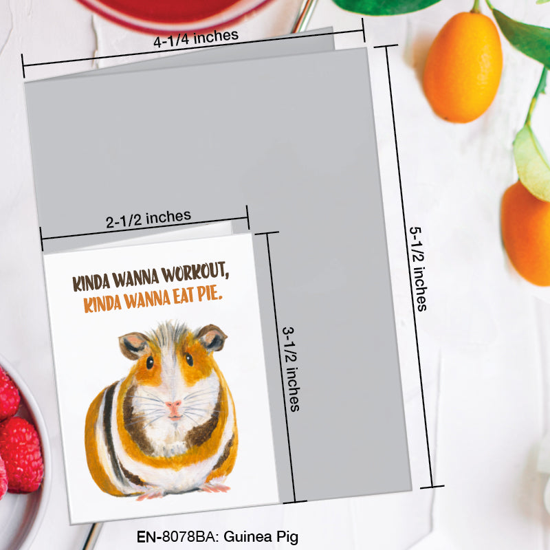 Guinea Pig, Greeting Card (#8078BA)