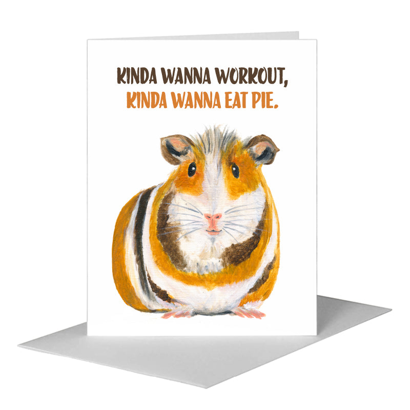 Guinea Pig, Greeting Card (#8078BA)