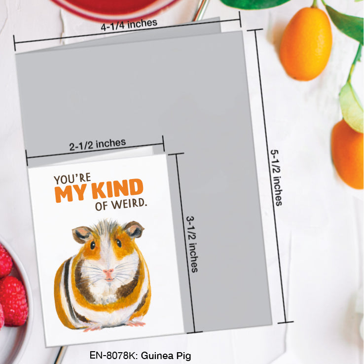 Guinea Pig, Greeting Card (#8078K)