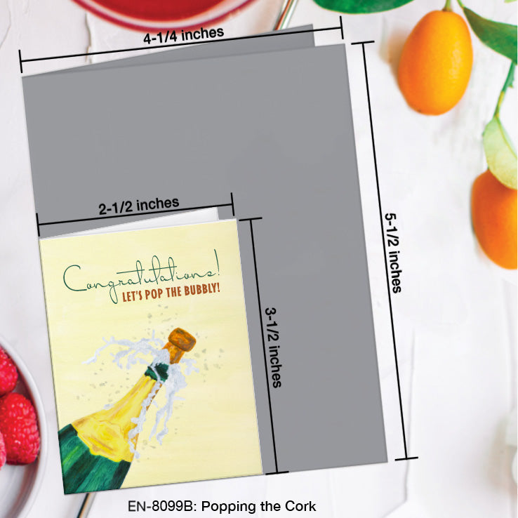 Popping the Cork, Greeting Card (#8099B)
