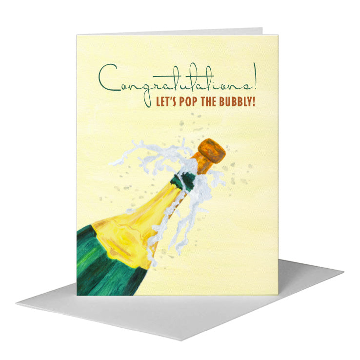 Popping the Cork, Greeting Card (#8099B)