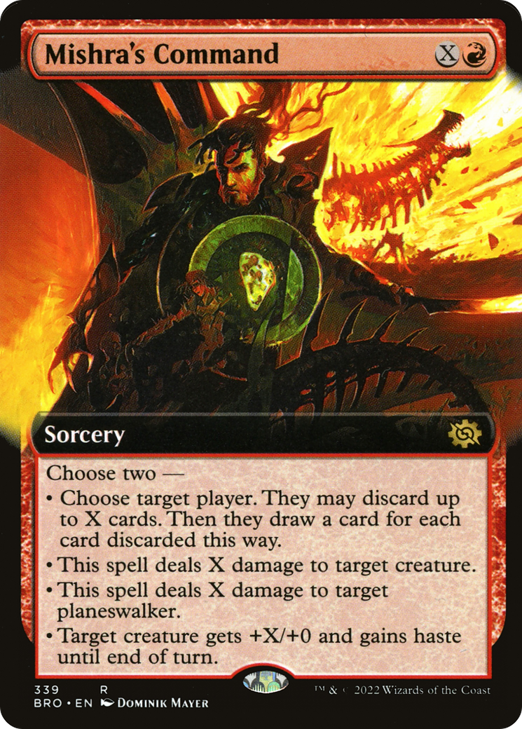 Mishra's Command (BRO-339) - The Brothers' War: (Extended Art) Foil