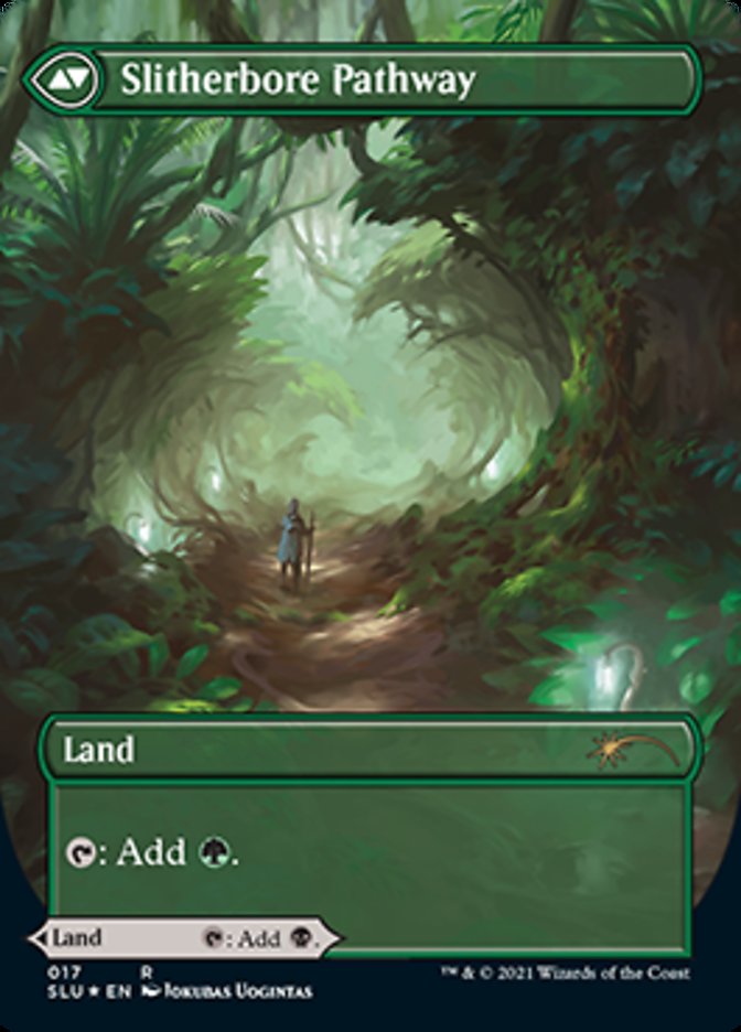 Darkbore Pathway // Slitherbore Pathway (SLU-017) - Secret Lair: Ultimate Edition: (Showcase) (Borderless) Foil
