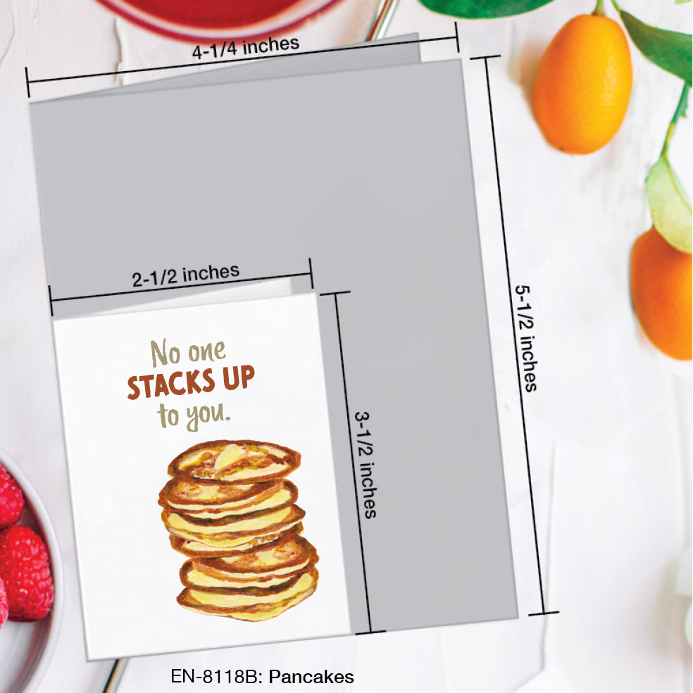 Pancakes, Greeting Card (#8118B)