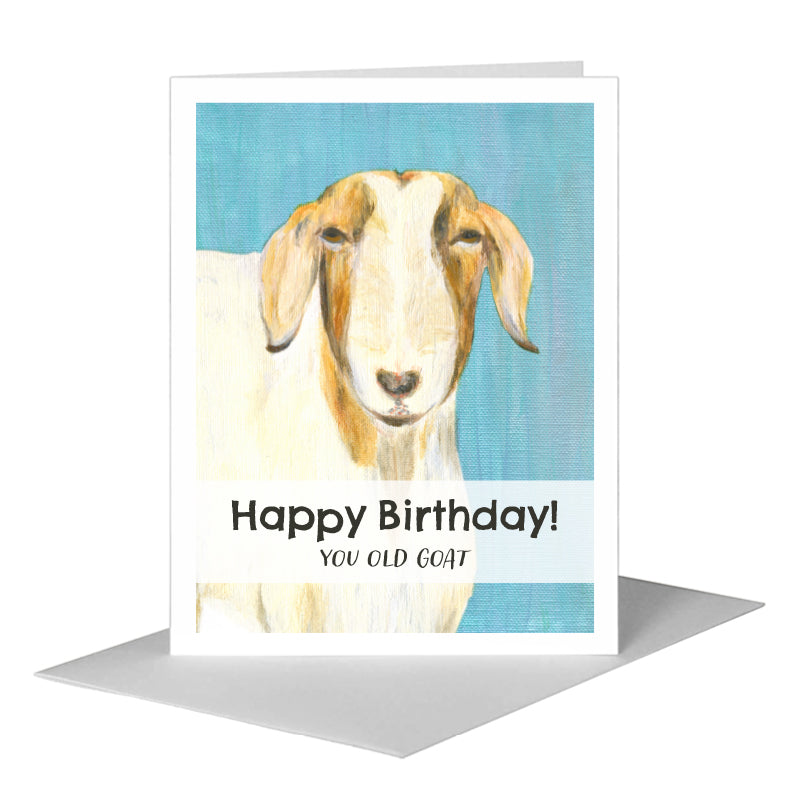 Farrah Goat, Greeting Card (#8124D)