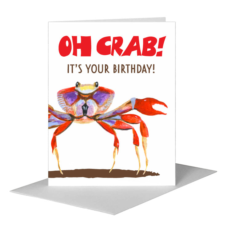 Crab Claws, Greeting Card (#8132BA)