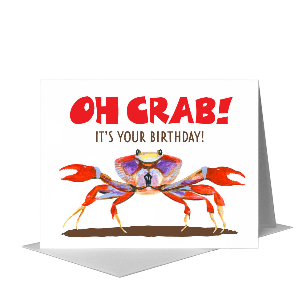 Crab Claws, Greeting Card (#8132B)