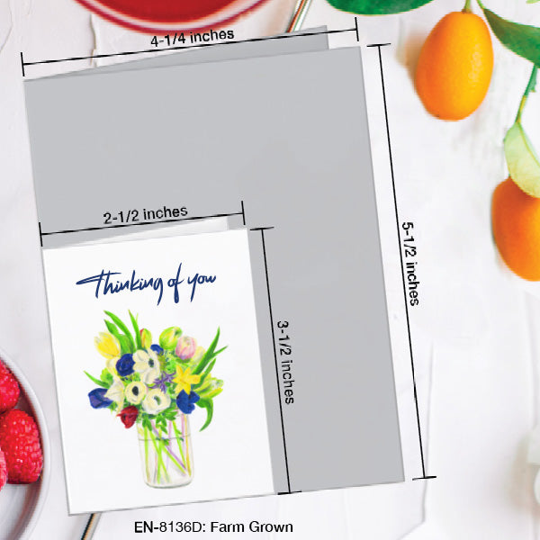 Farm Grown, Greeting Card (#8136D)