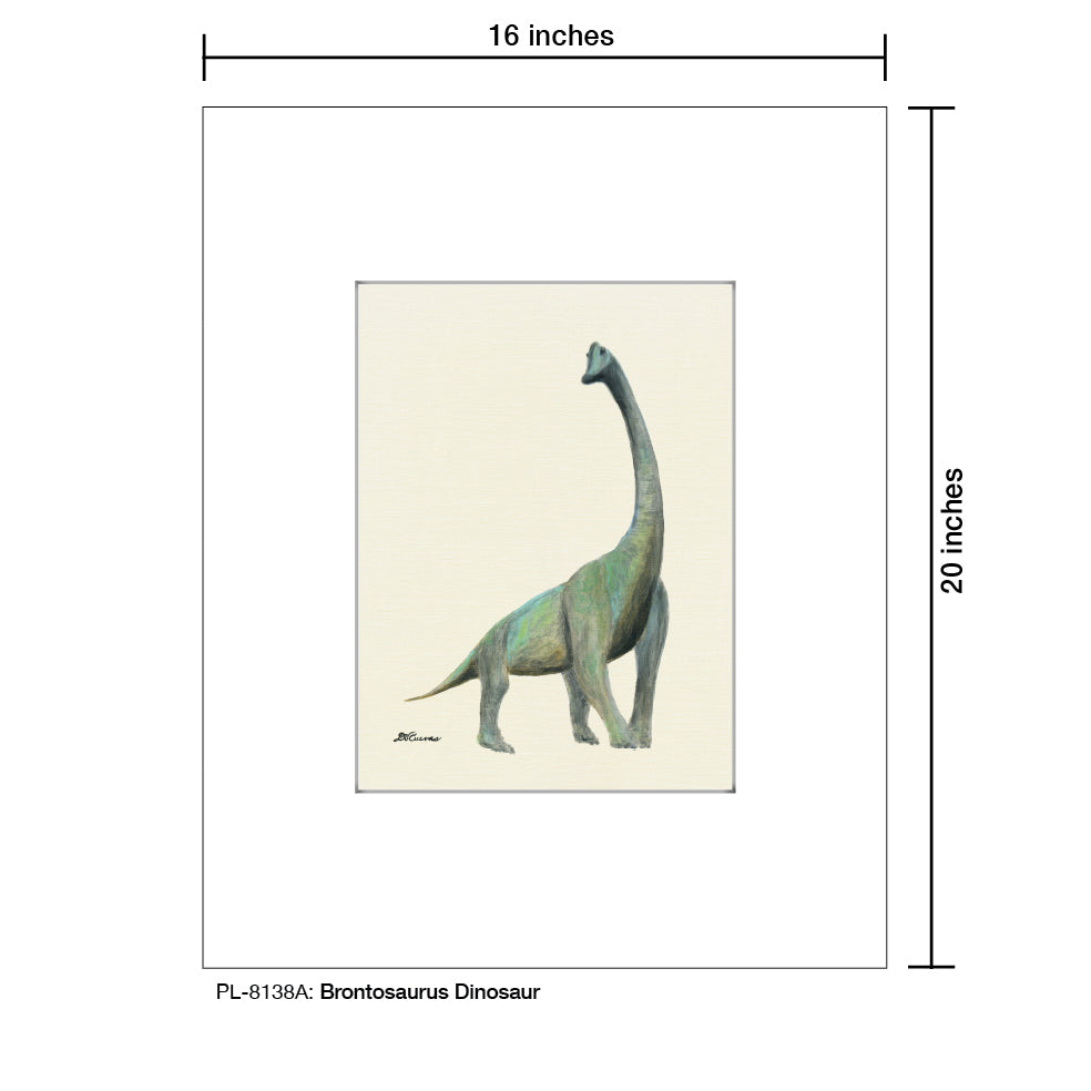 Brontosaurus Dinosaur, Print (#8138A)