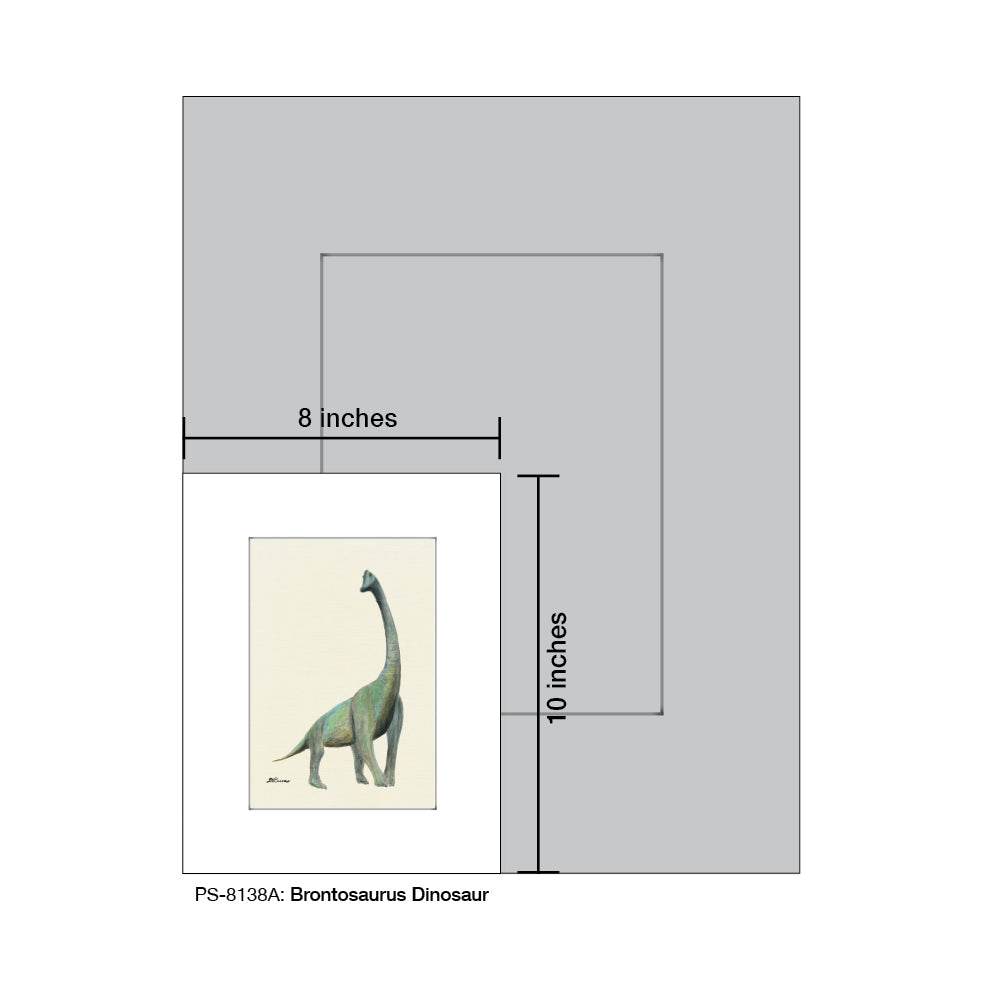 Brontosaurus Dinosaur, Print (#8138A)