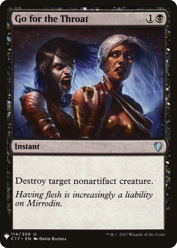 Go for the Throat (LIST-C17-114) - The List