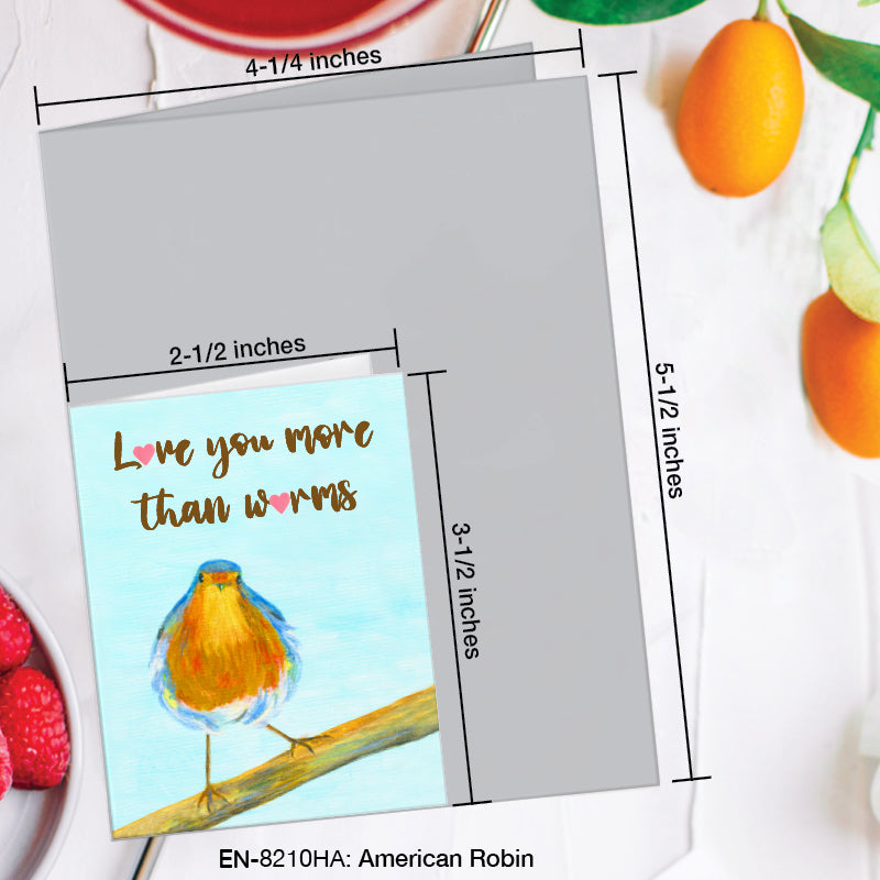 American Robin, Greeting Card (#8210HA)