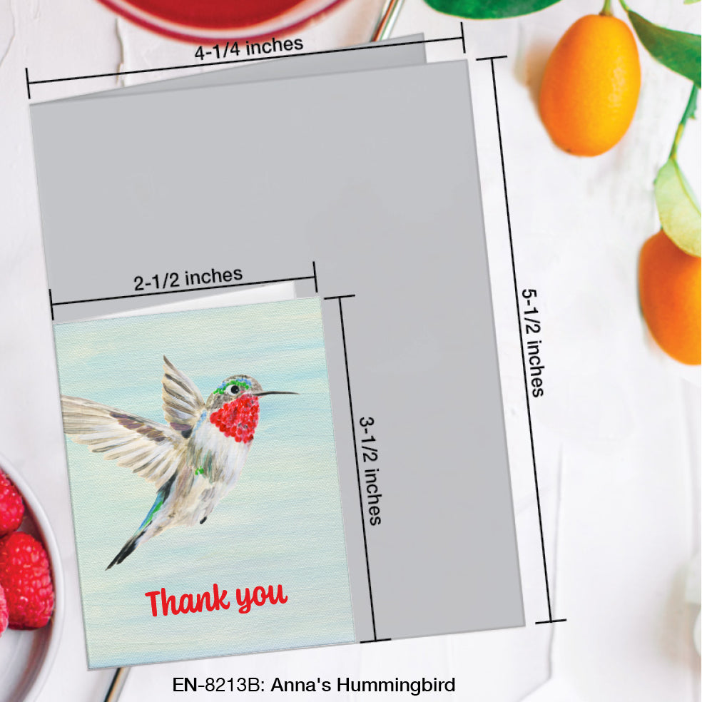 Anna's Hummingbird, Greeting Card (#8213B)