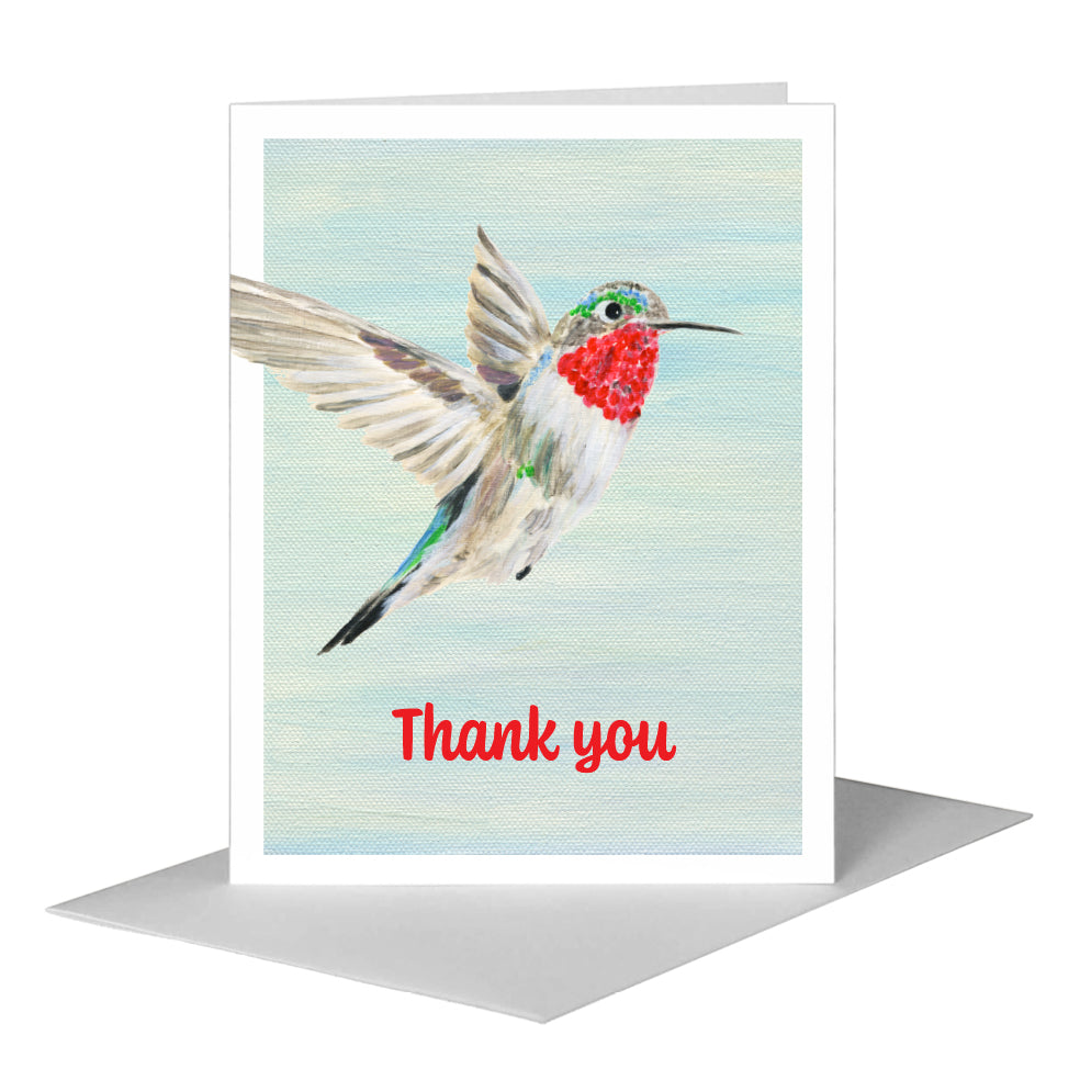 Anna's Hummingbird, Greeting Card (#8213B)