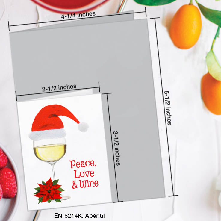 Aperitif Wine, Greeting Card (#8214K)