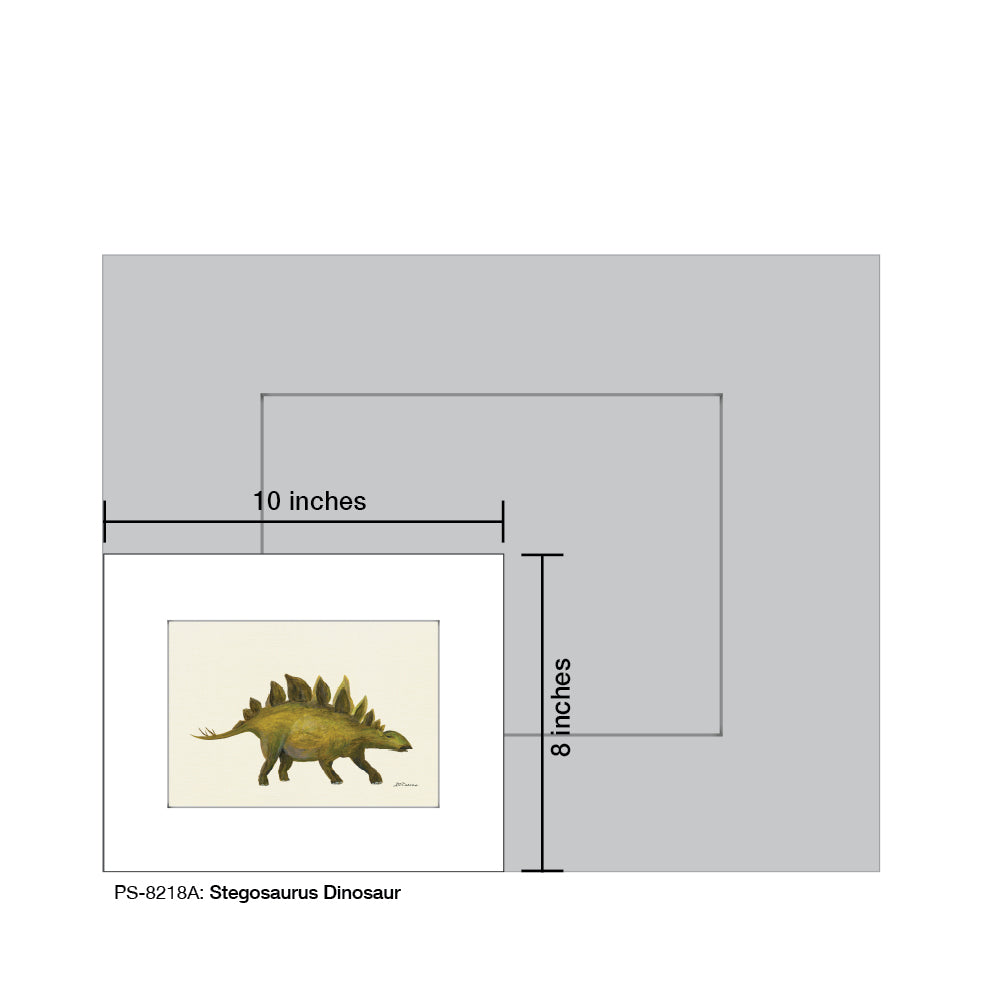 Stegosaurus Dinosaur, Print (#8218A)