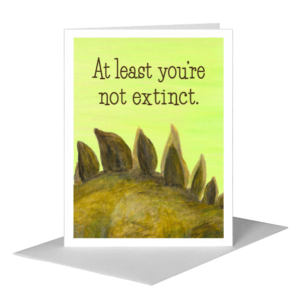Stegosaurus Dinosaur, Greeting Card (#8218F)