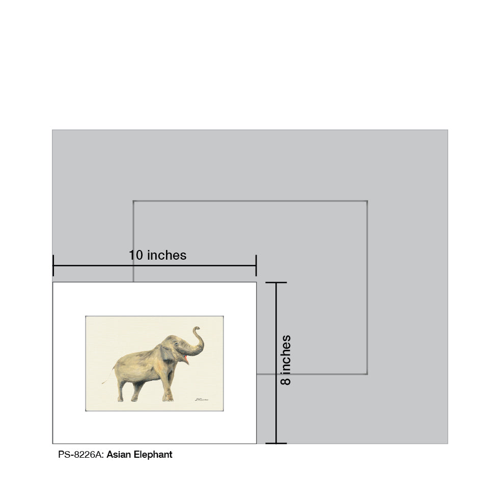 Asian Elephant, Print (#8226A)