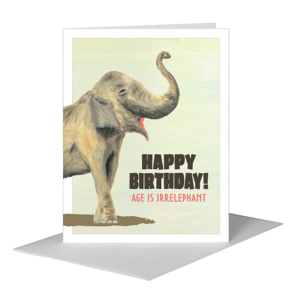 Asian Elephant, Greeting Card (#8226C)