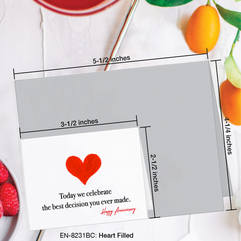 Heart Filled, Greeting Card (#8231BC)