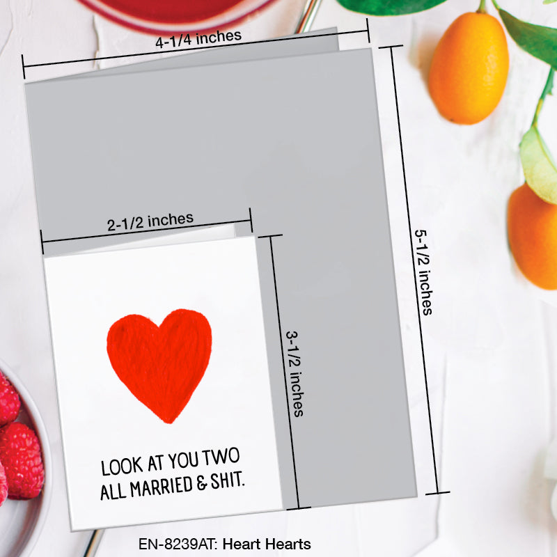 Heart Hearts, Greeting Card (#8239AT)