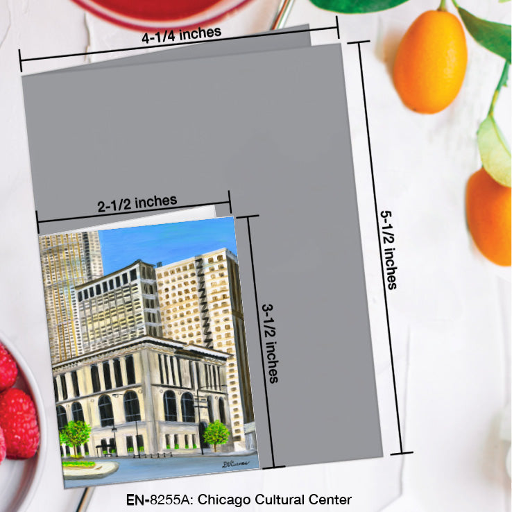 Chicago Cultural Center, Greeting Card (#8255A)