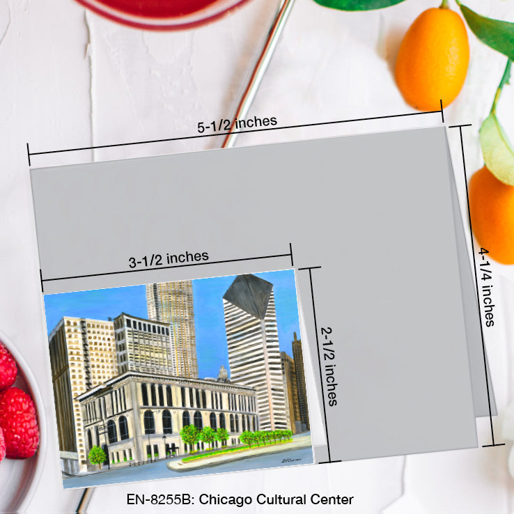 Chicago Cultural Center, Greeting Card (#8255B)