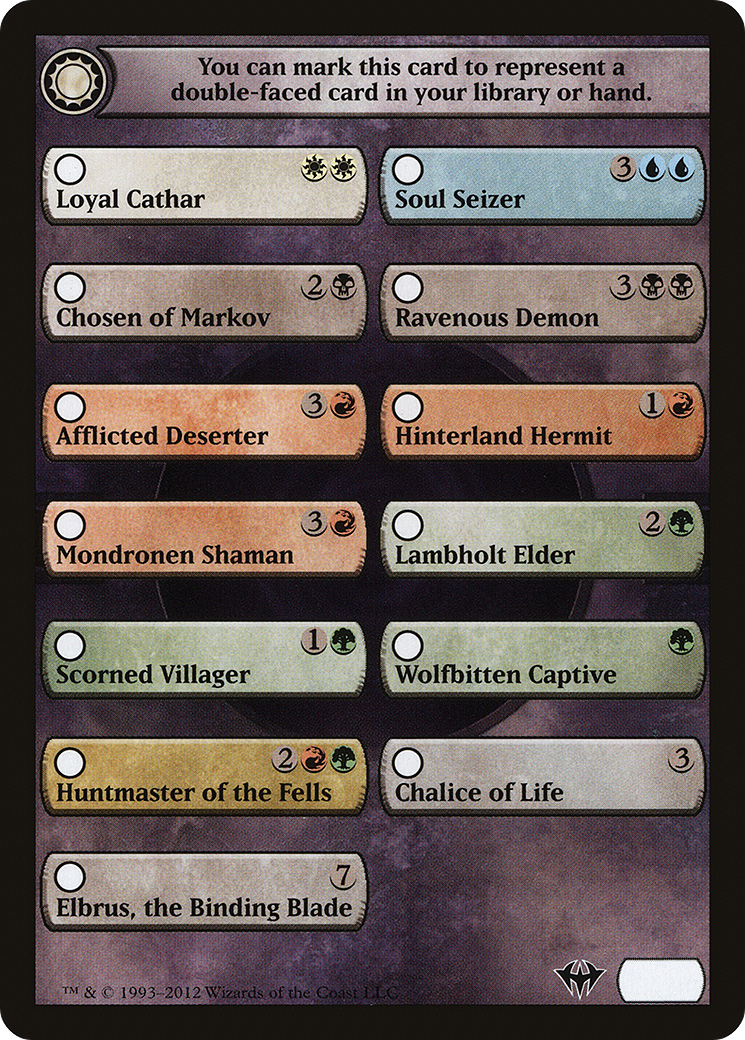 Dark Ascension Checklist (DKA-004) - Dark Ascension Tokens
