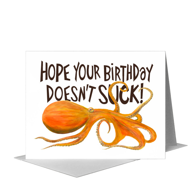 Octopus, Greeting Card (#8266A)