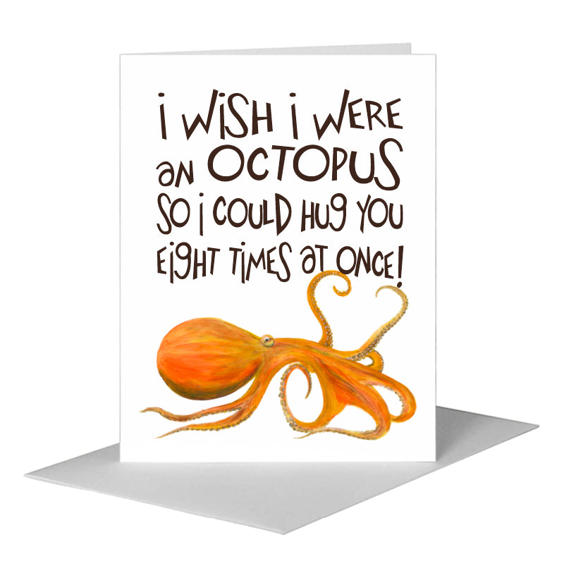 Octopus, Greeting Card (#8266E)