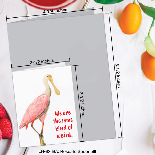 Roseate Spoonbill, Greeting Card (#8289A)