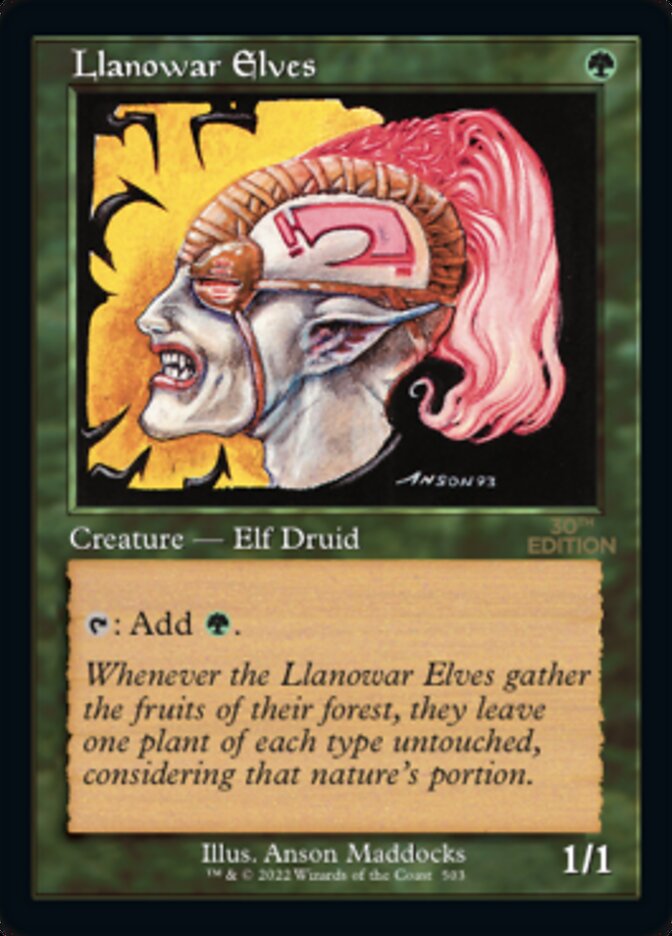 Llanowar Elves (Retro Frame) (30A-503) - 30th Anniversary Edition