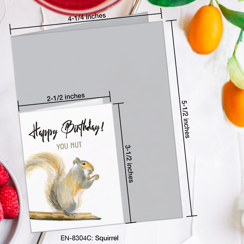 Squirrel, Greeting Card (#8304C)