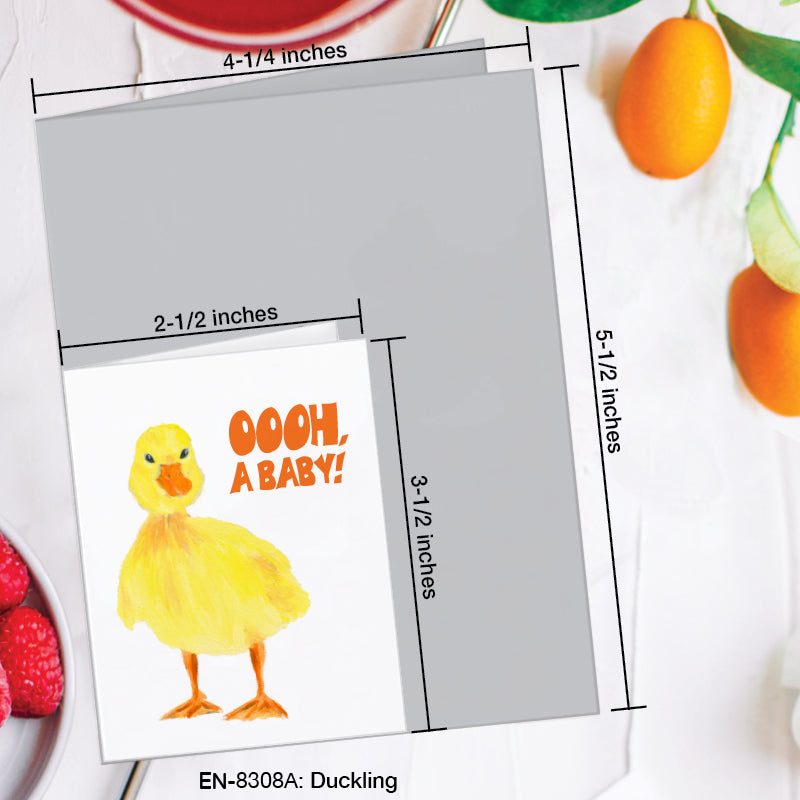 Duckling, Greeting Card (#8308A)