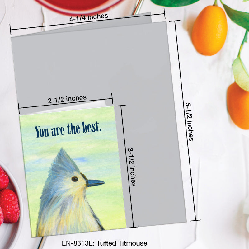 Tufted Titmouse, Greeting Card (#8313E)