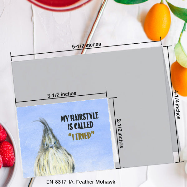 Feather Mohawk, Greeting Card (#8317HA)