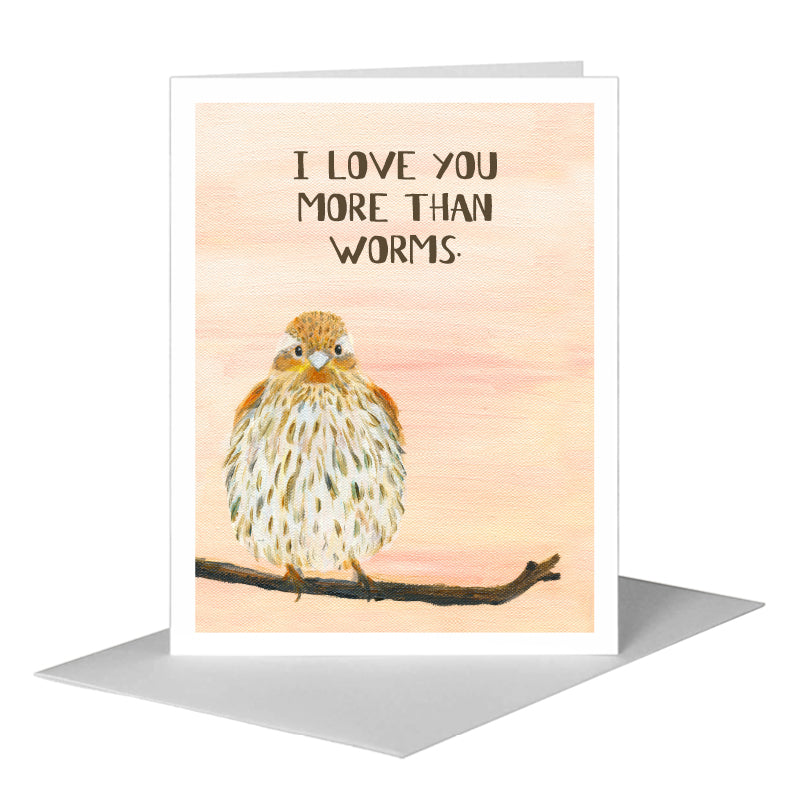 Sweet Finch, Greeting Card (#8325C)