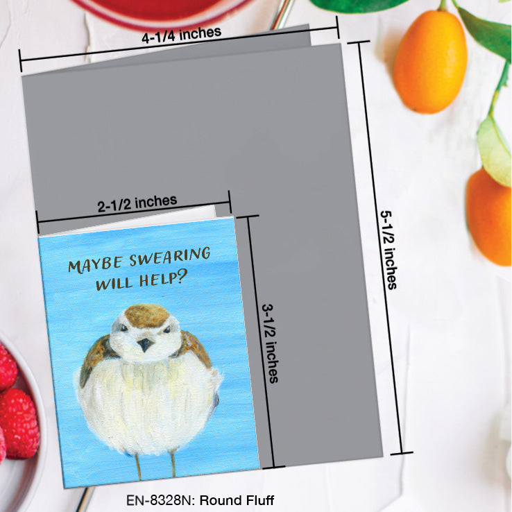 Round Fluff, Greeting Card (#8328N)